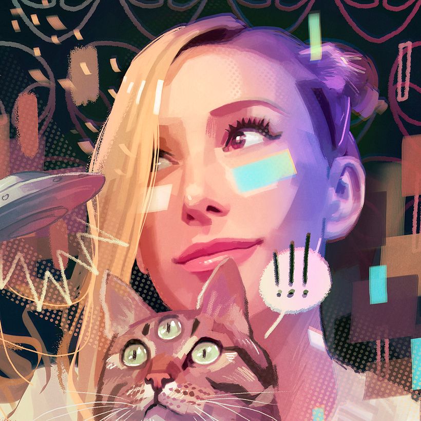 ONLY CATS CAN SEE LITTLE UFOS 0