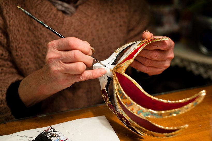 Una de las marcas registradas del Carnaval de Venecia son las máscaras