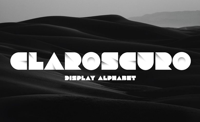 Claroscuro Display Alphabet - Diseño gráfico