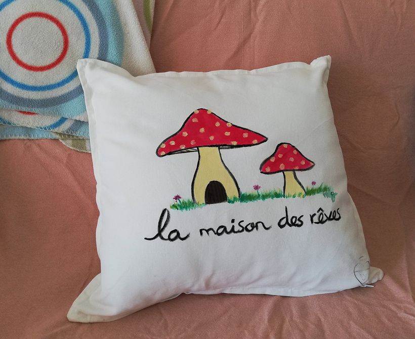 reinademoncoeur, prendas de algodón pintadas a mano 0