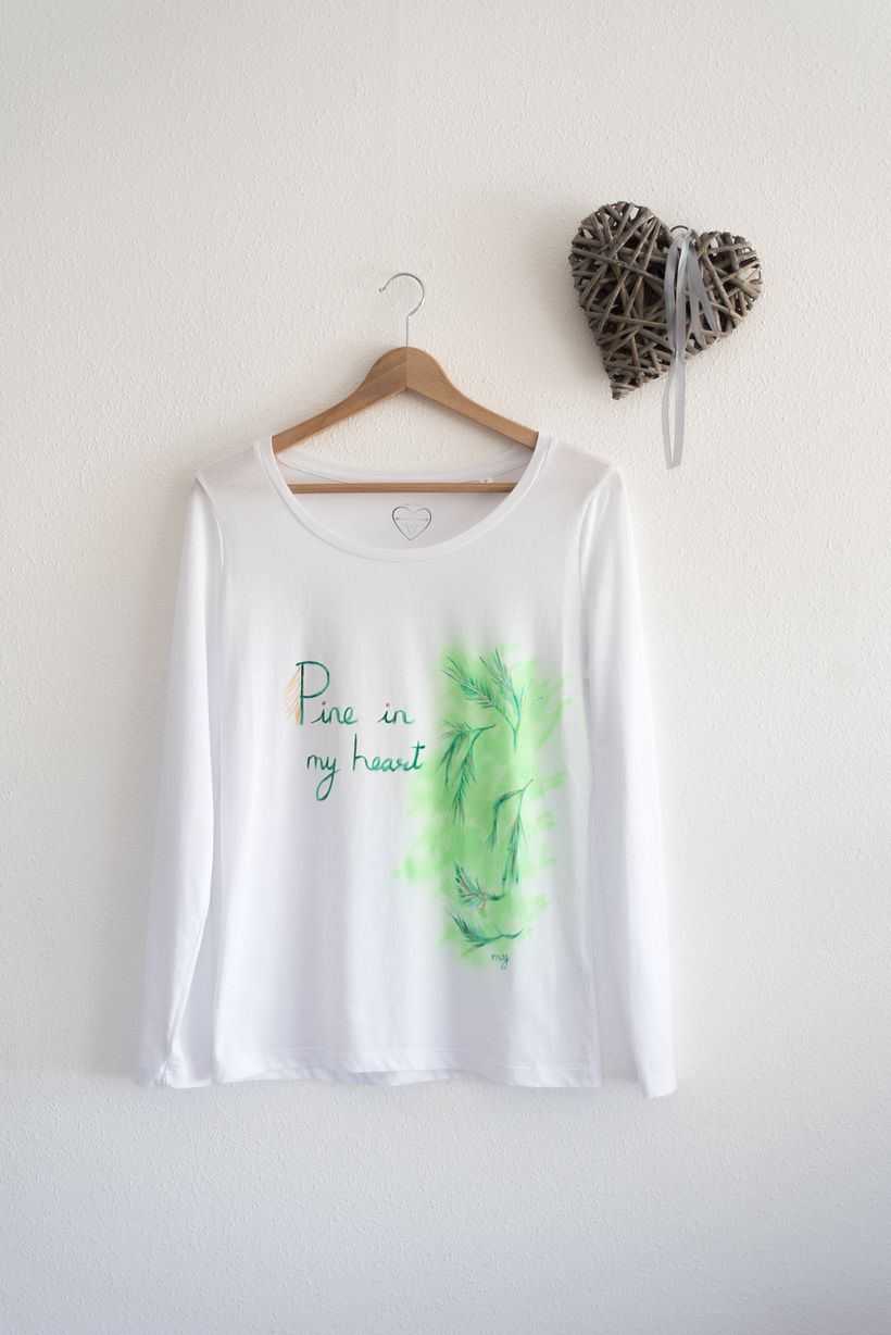 reinademoncoeur, prendas de algodón pintadas a mano 2