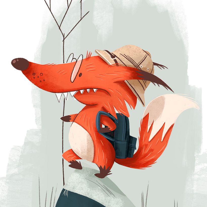 My #FoxAdventurer for @characterdesignchallenge #CDChallenge :) 1