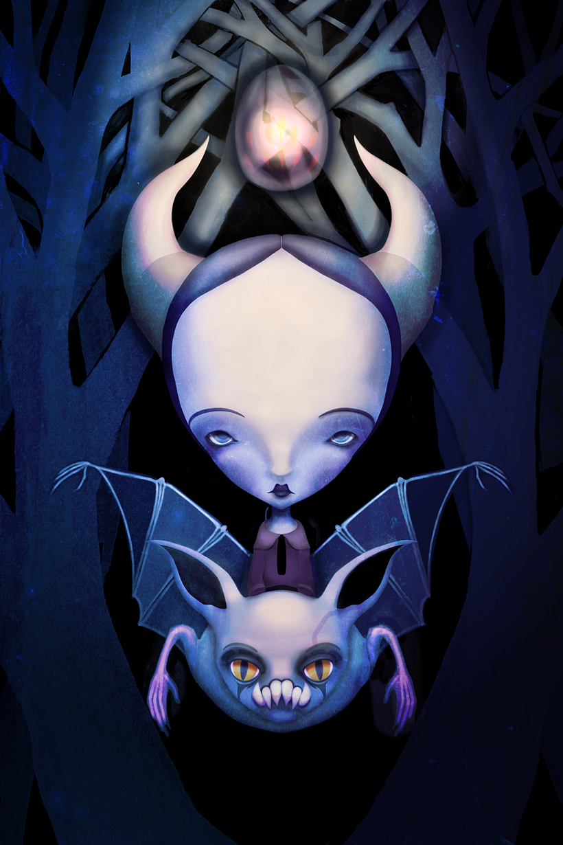 Went dwn the creepy route with this one. HAve been quite surprised about what is possible in procreate. 