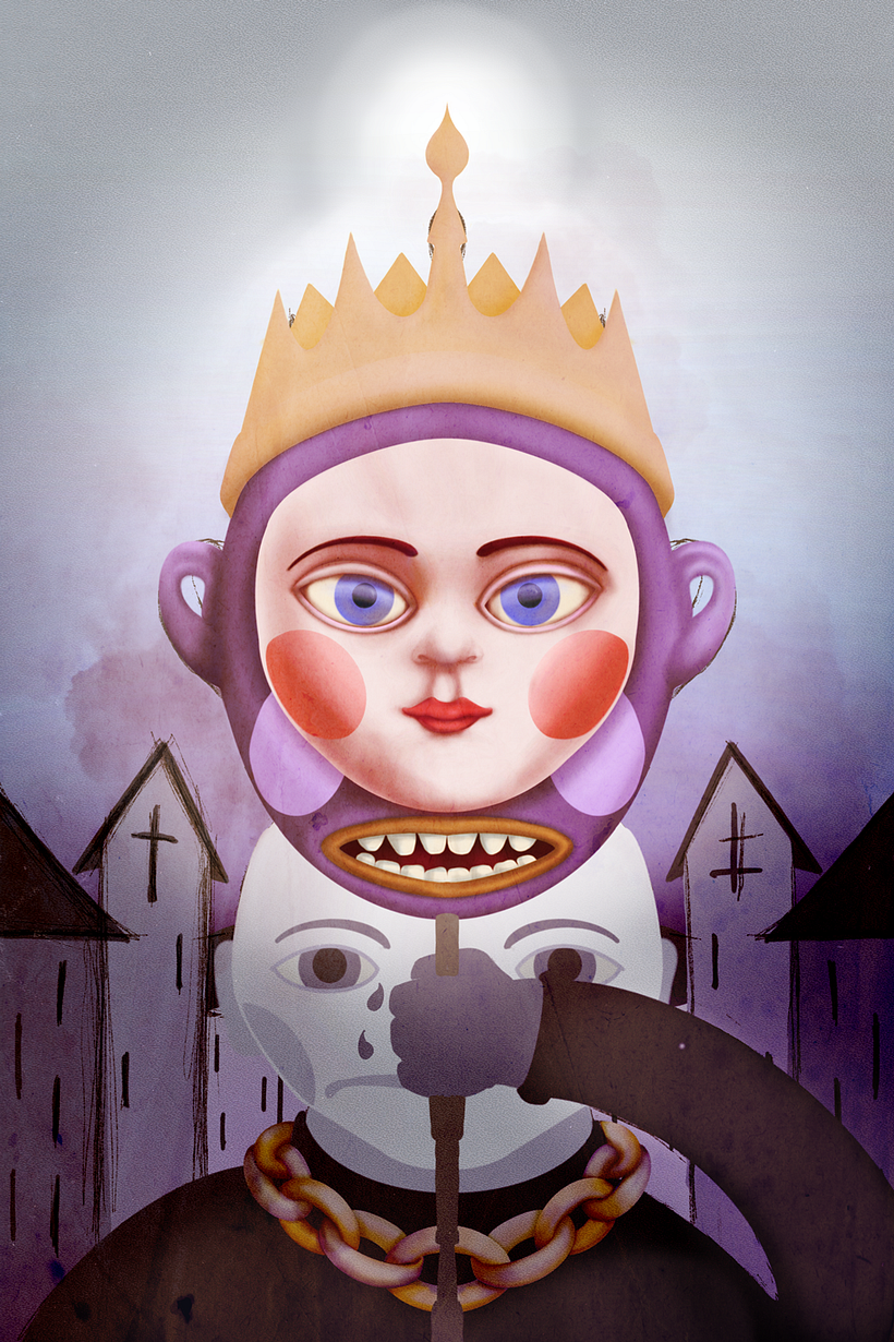 Kind of like the emperors new clothes, maybe about the masks we wear.