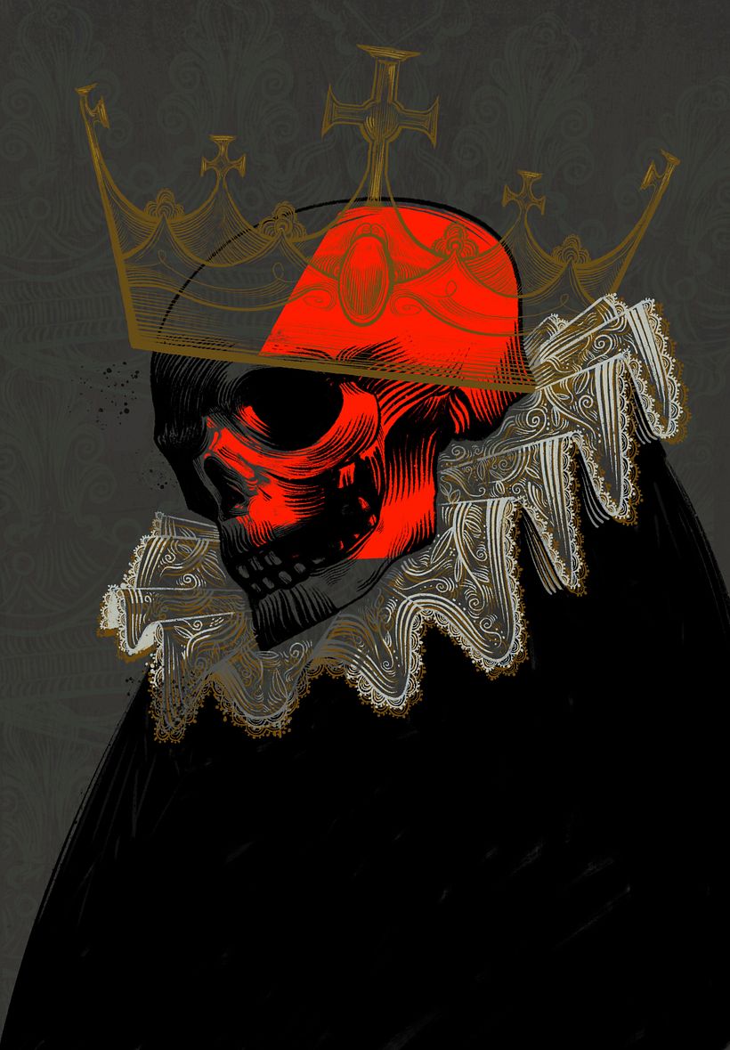 During the finalization I realized that the larger crown would give more dynamism to the cover.