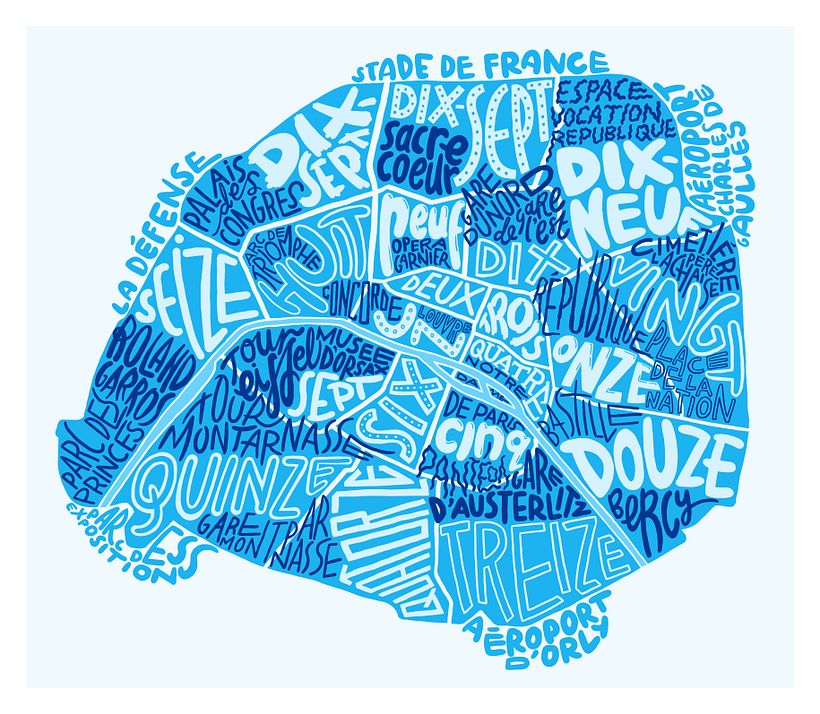 Districts Of Paris.