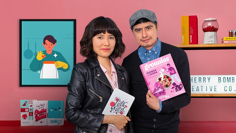Nora Muñoz y Gabriel Tinoco son los cofundadores de Cherry Bomb Creative Co.