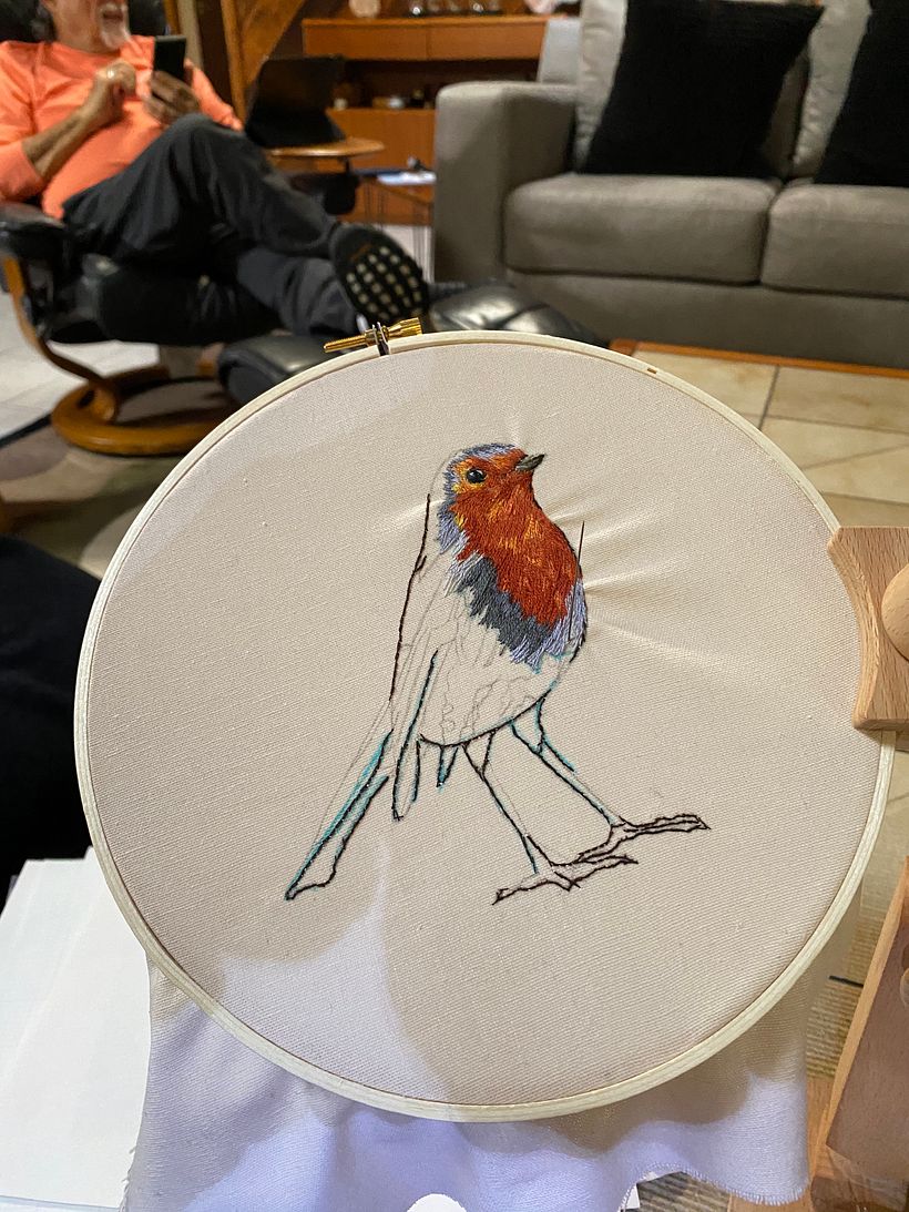 My project in Painting with Thread: Textile Illustration Techniques course 0