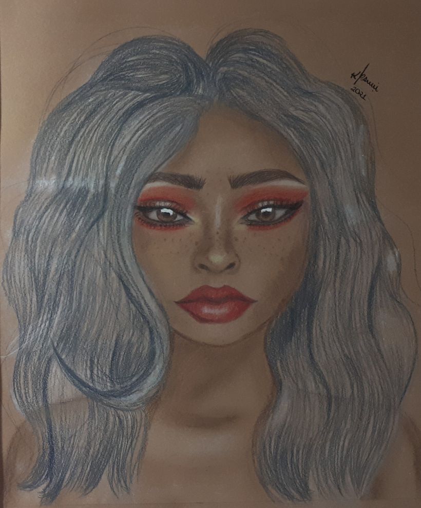 Meu projeto do curso de giz pastel e lápis de cor 