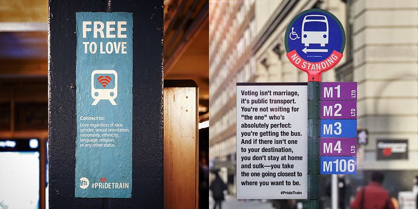 #PrideTrain: Shining light in dark places - Art Direction