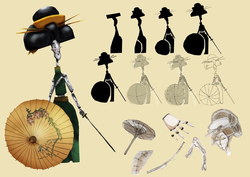 Design Sheet Cyber Lady