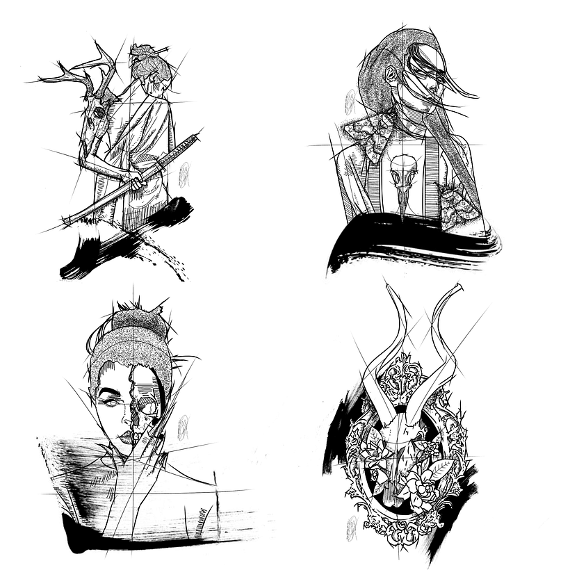 Mi Proyecto del curso: Diseño de tatuaje de autor con Procreate 9
