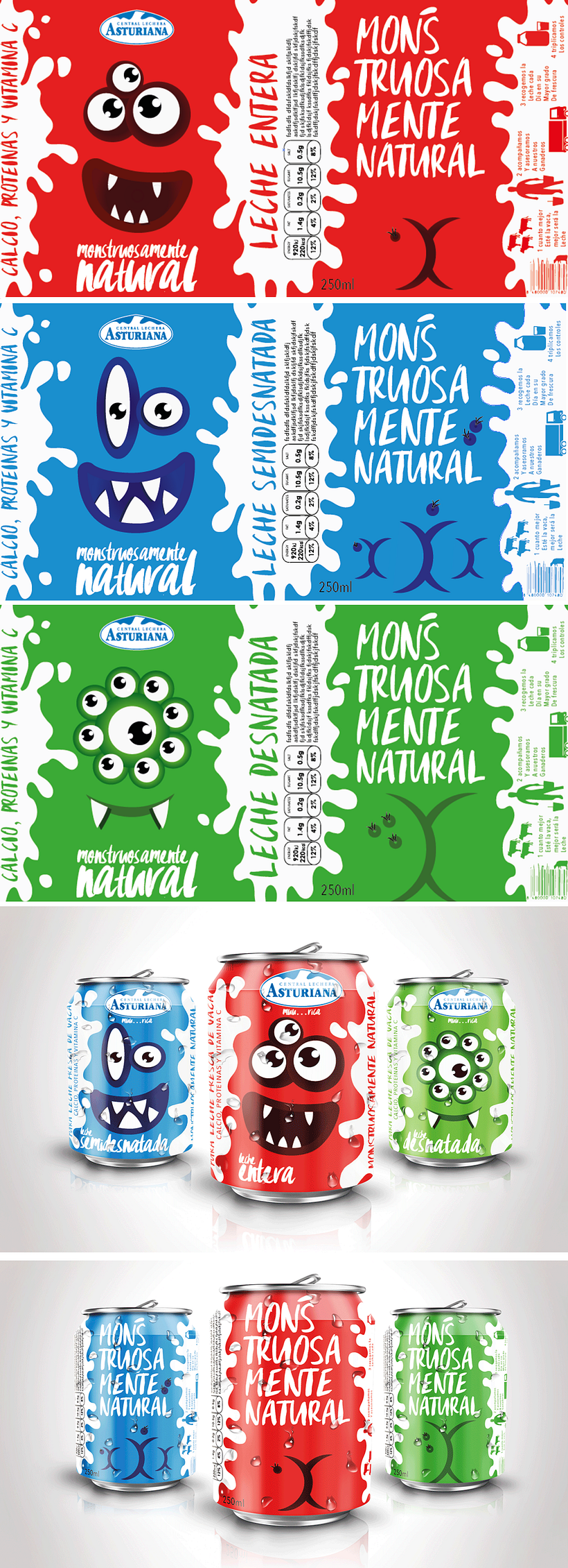 Packaging Leche - Grafik Tasarım