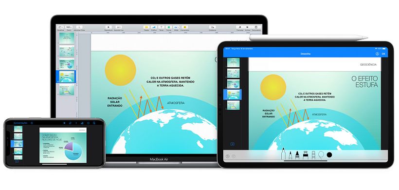 Apple Keynote is a program to create presentations.