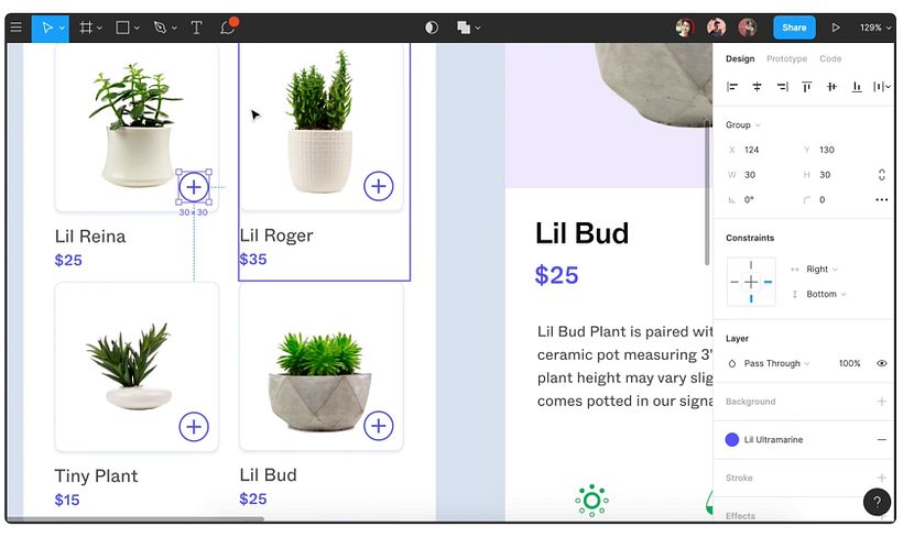 Figma is used to design presentations.