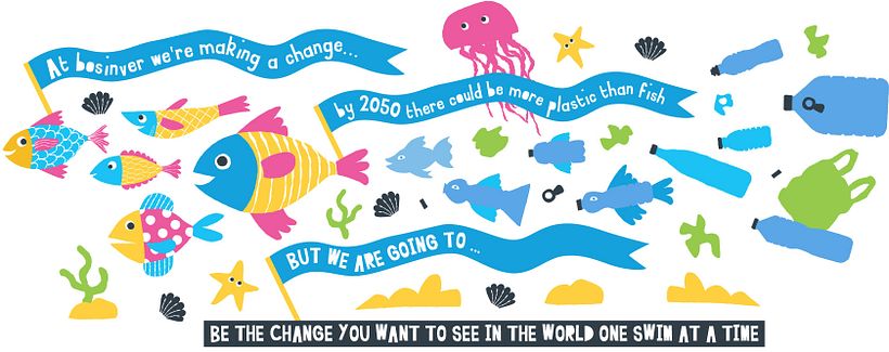 Ilustración para un mural. Melanie Chadwick.