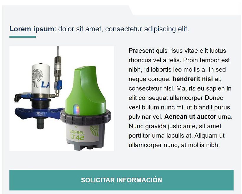 Plantilla Newsletter Lacroix Sofrel - Destacado