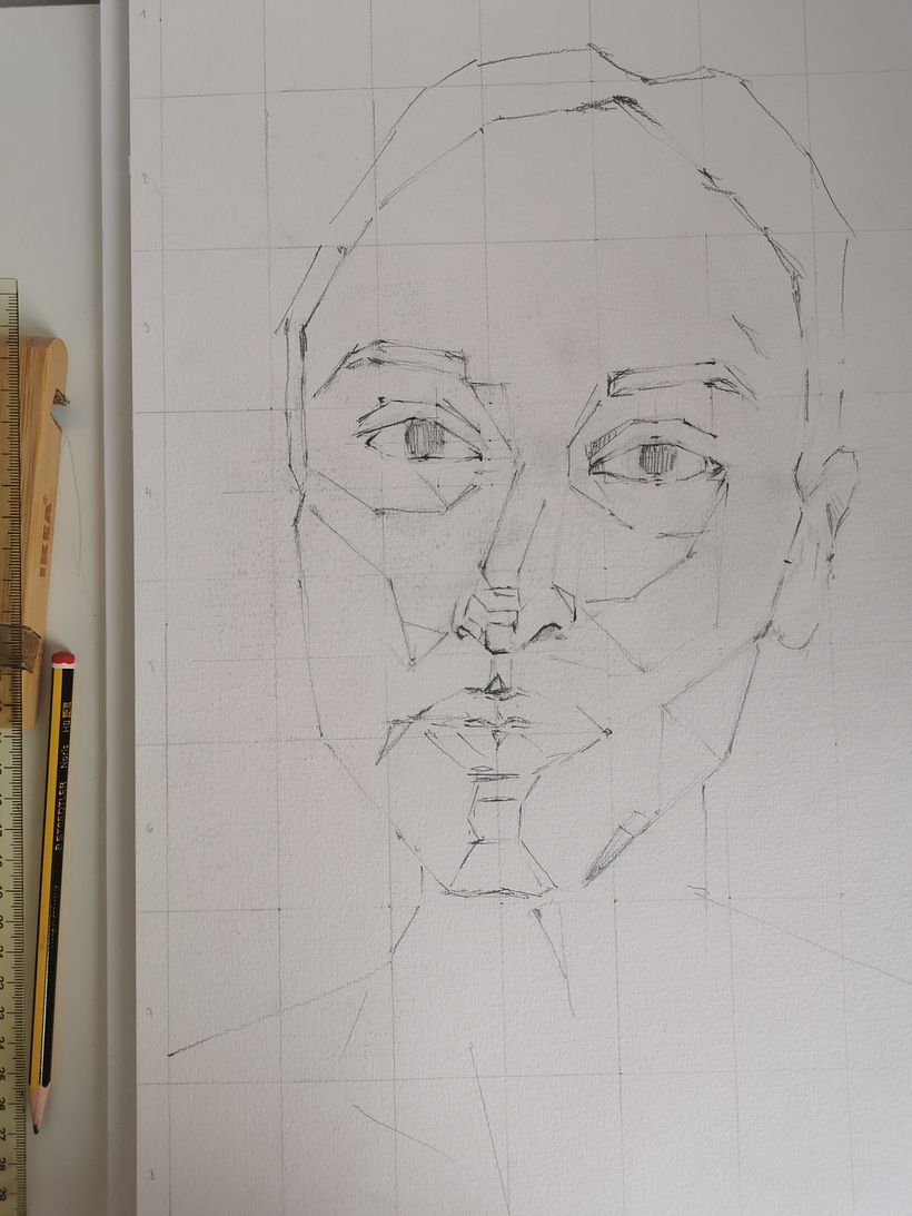 Mein Kursprojekt: Artistische Aquarellporträts 1