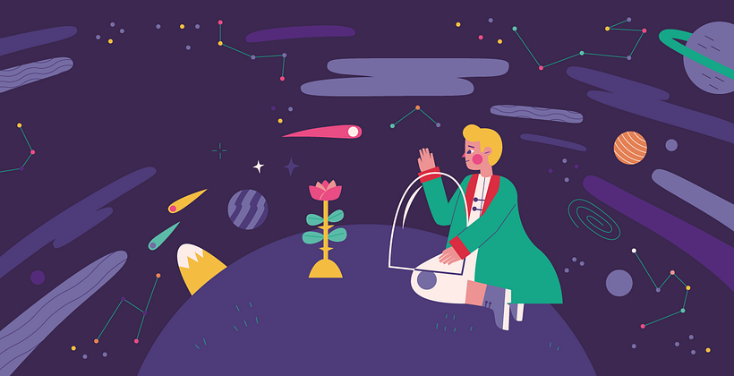   El Principito - Traditional illustration