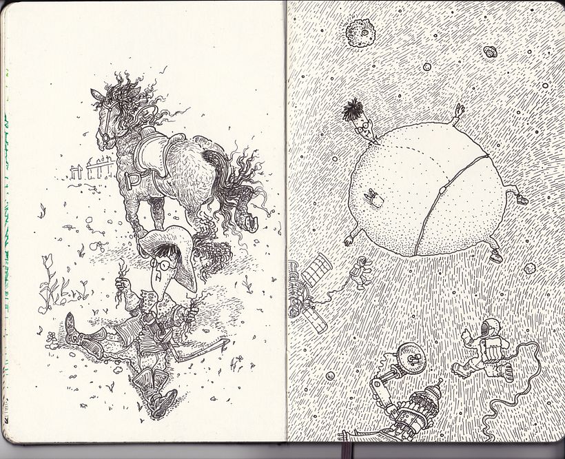 Inktober 2020, día 2 y 3: 'wisp' y 'bulky'.