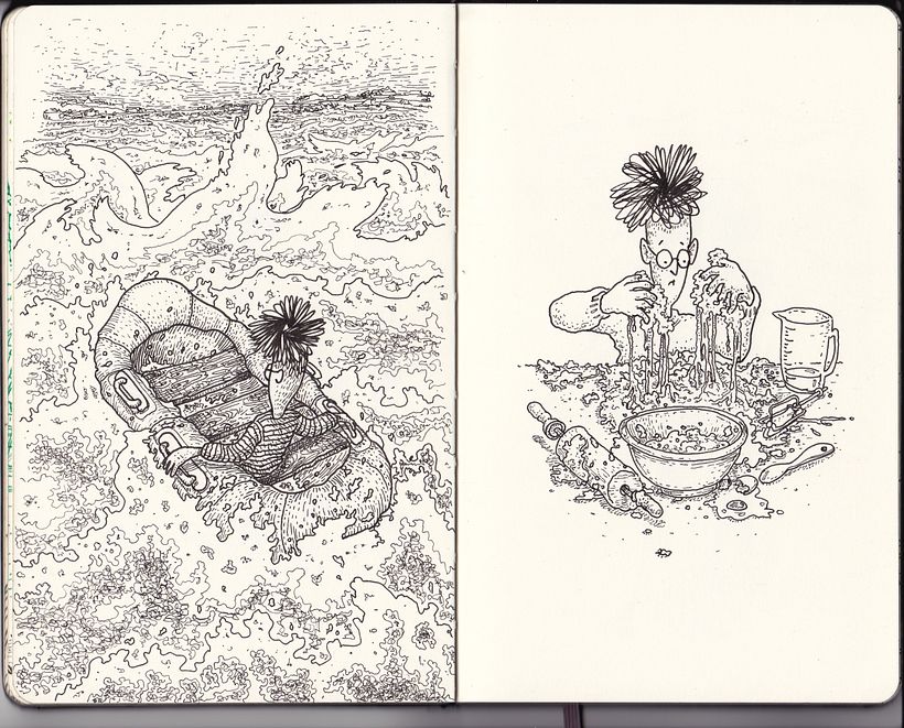 Inktober 2020, día 10 y 11: 'hope' y 'disgusting'.