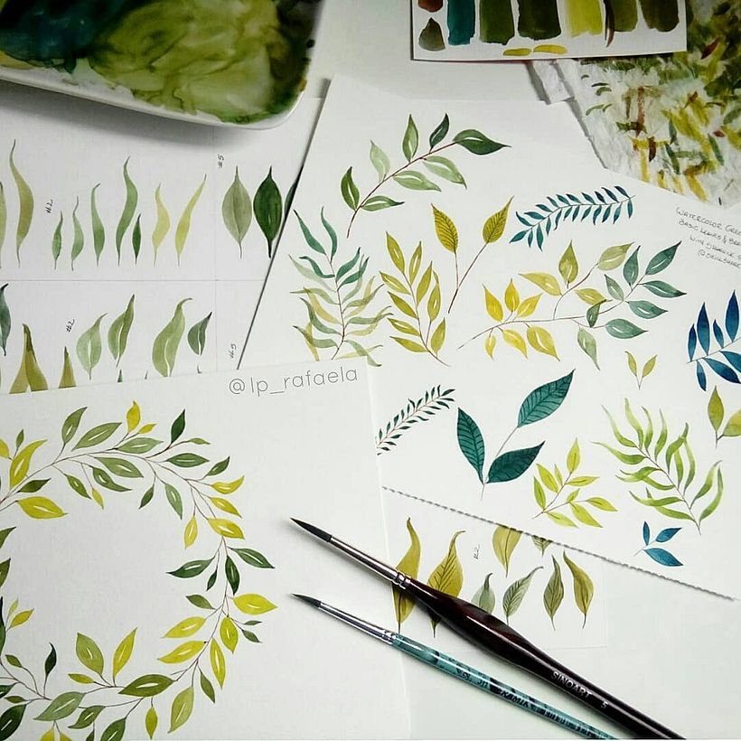 Principais trabalhos em aquarela 12