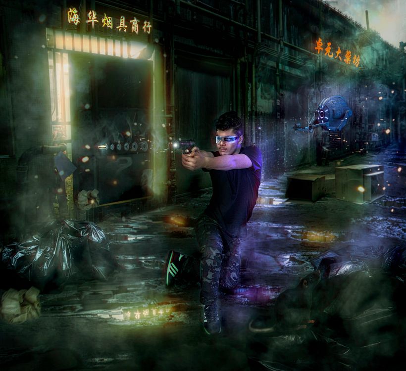My project in Futuristic Photomontage in Adobe Photoshop course 0