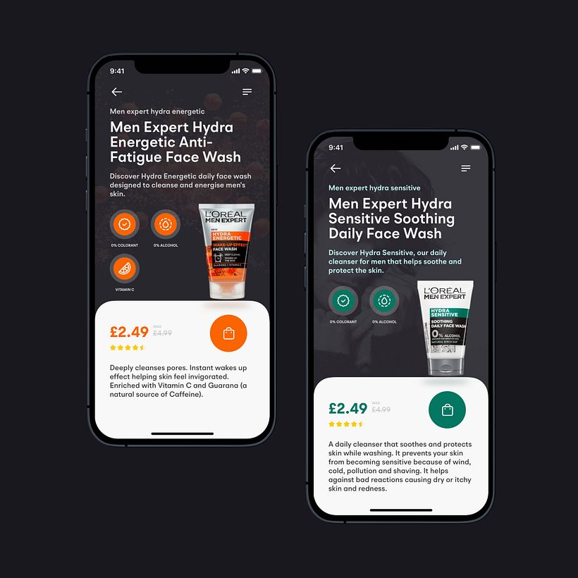 An app I designed for L'Oréal brand currently on my Dribbble