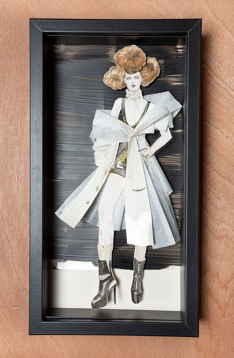 Here is my final project in the box frame!