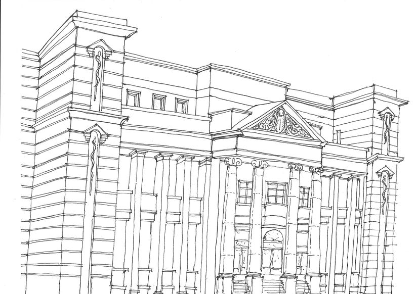 Heal organization building among the works of Engineer Francesco Mancini,