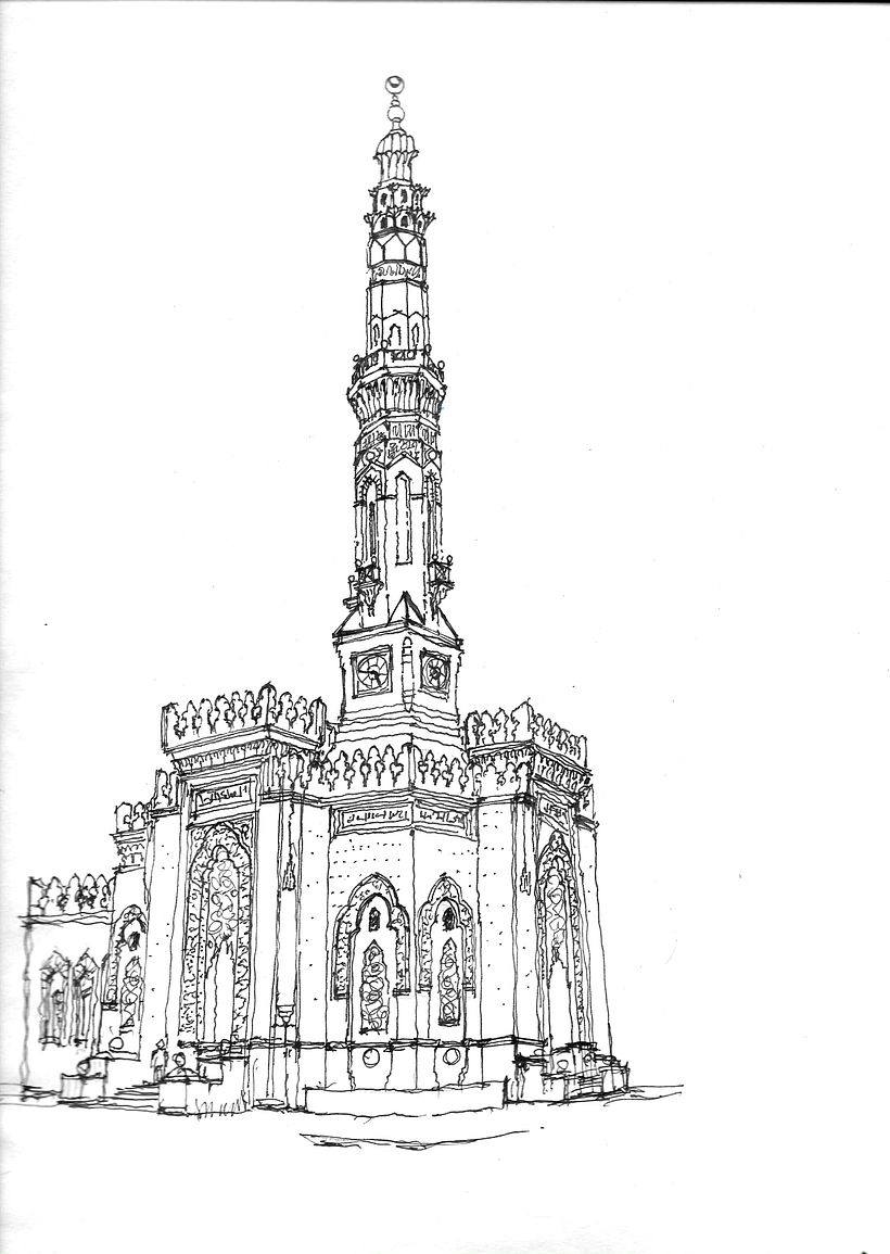 Ibrahim mosque - Alexandria Designer by the Late Mario Rossi Cifarellor