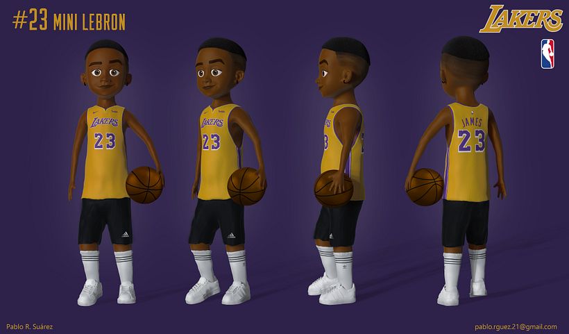 3D Character Model - Mini Lebron James 1