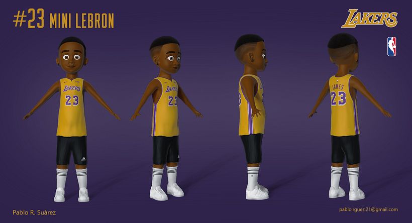 3D Character Model - Mini Lebron James 2