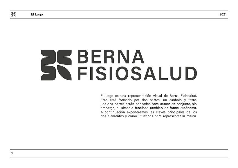 Berna Fisiosalud - Mi Proyecto del curso: Dirección de arte para branding visual creativo 2