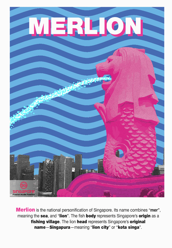 Motion posters to promote Singapore tourism