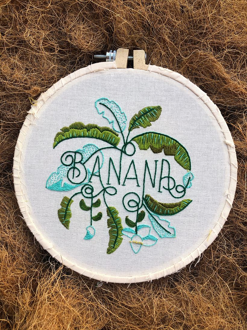 Meu projeto do curso: Técnicas básicas para bordado de letras 1