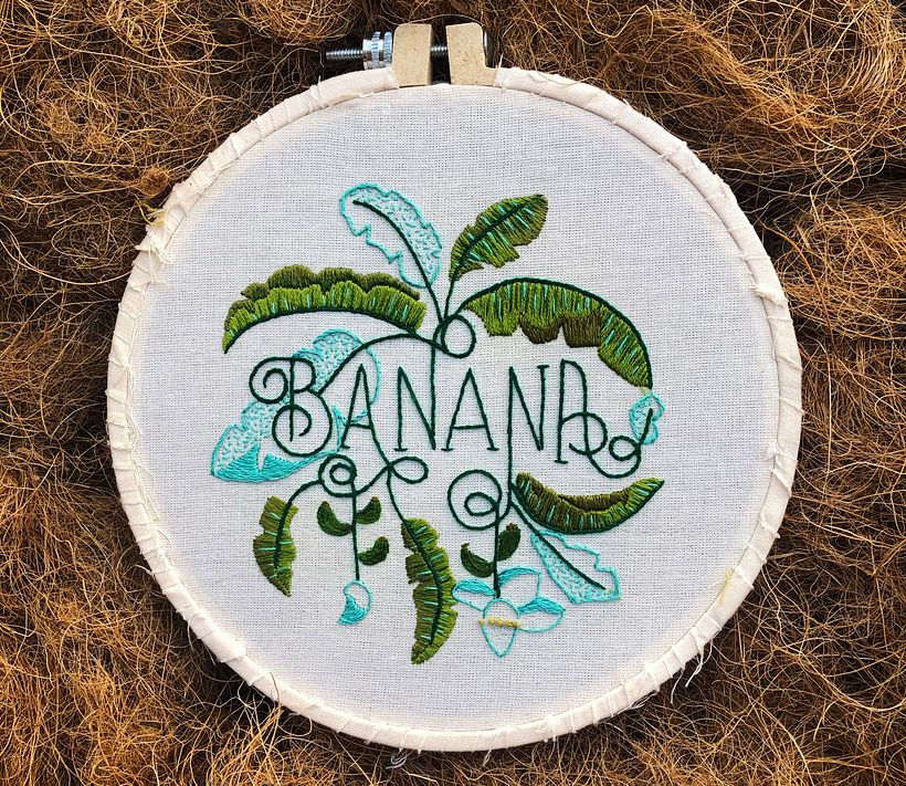 Meu projeto do curso: Técnicas básicas para bordado de letras 3