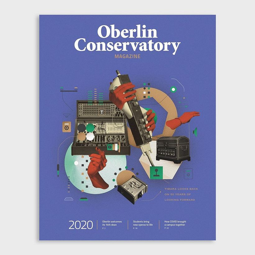 Oberlin Conservatory cover, by Israel G. Vargas