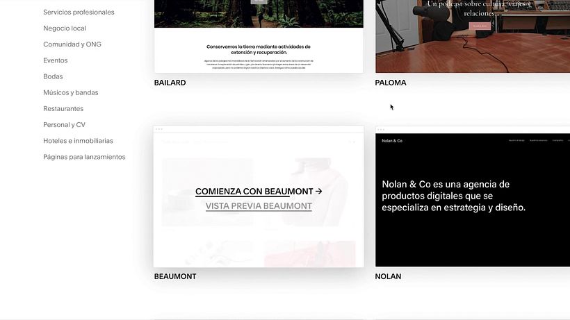 Tutorial Squarespace: cómo escoger la plantilla adecuada para ti 8