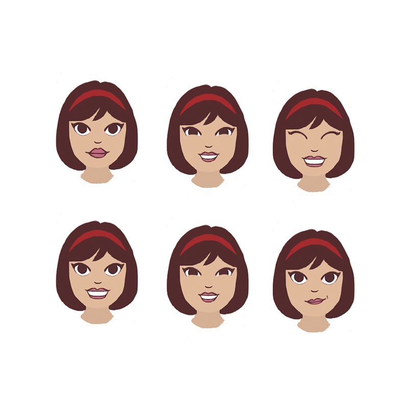 Rê. Animation Character. Expressions Study. / Rê. Personagem de Animação. Estudo de Expressões. - AlêBonholi