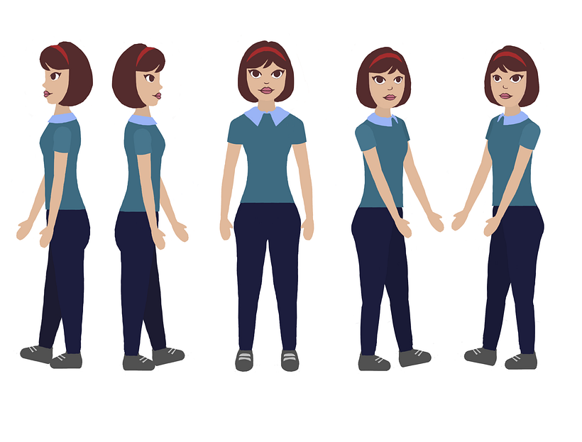 Model Sheet. Rê. Animation Character. / Model Sheet. Rê. Personagem de Animação. - AlêBonholi