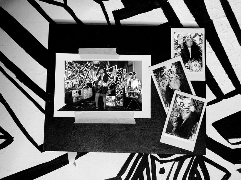 VX1 Remix Fashion flat photograph of a photo :: model pics on Graffiti Wall. Checkout more on @urbandigitz .com