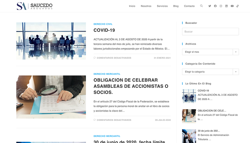 Sitio Web de abogados  4
