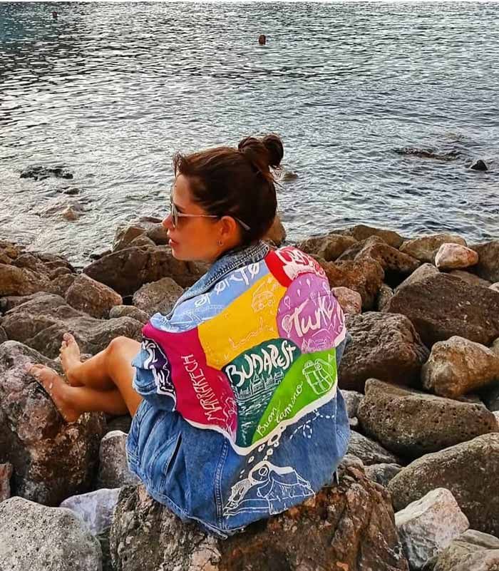 Cazadoras vaqueras personalizadas pintadas a mano 5