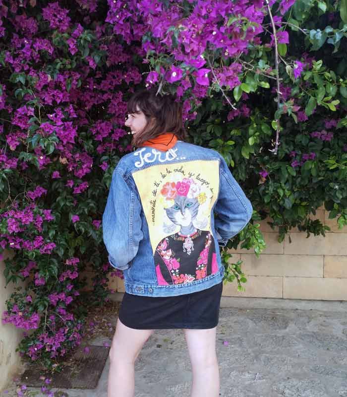Cazadoras vaqueras personalizadas pintadas a mano 7