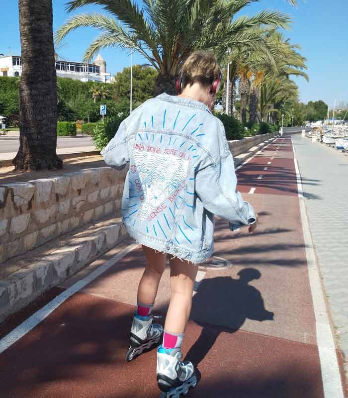 Cazadoras vaqueras personalizadas pintadas a mano 8