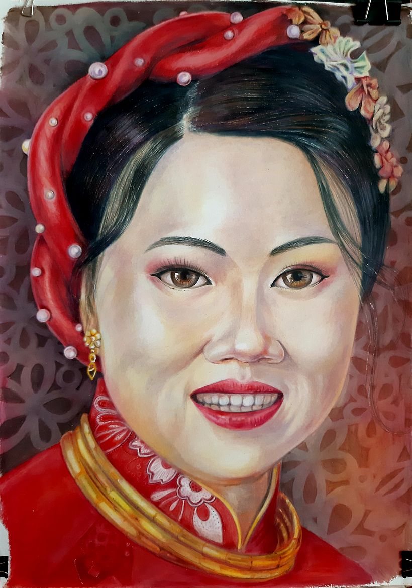 My project in Realistic Portrait with Coloured Pencils course 1