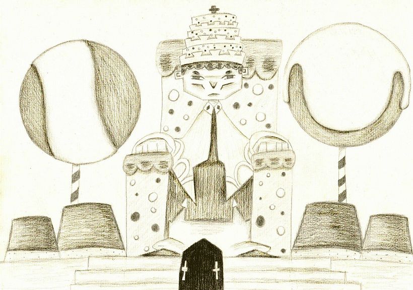 Conferencia del rey gominola y la bruja para que haga caramelos con niños