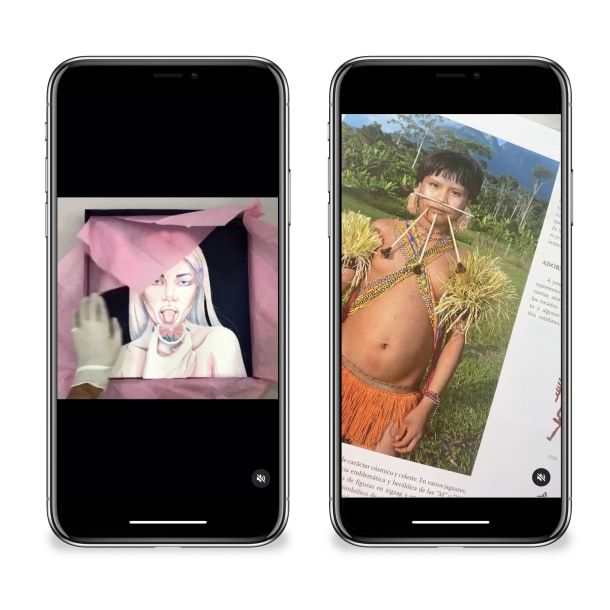 Reels de @alerambar e @catalinaestrada