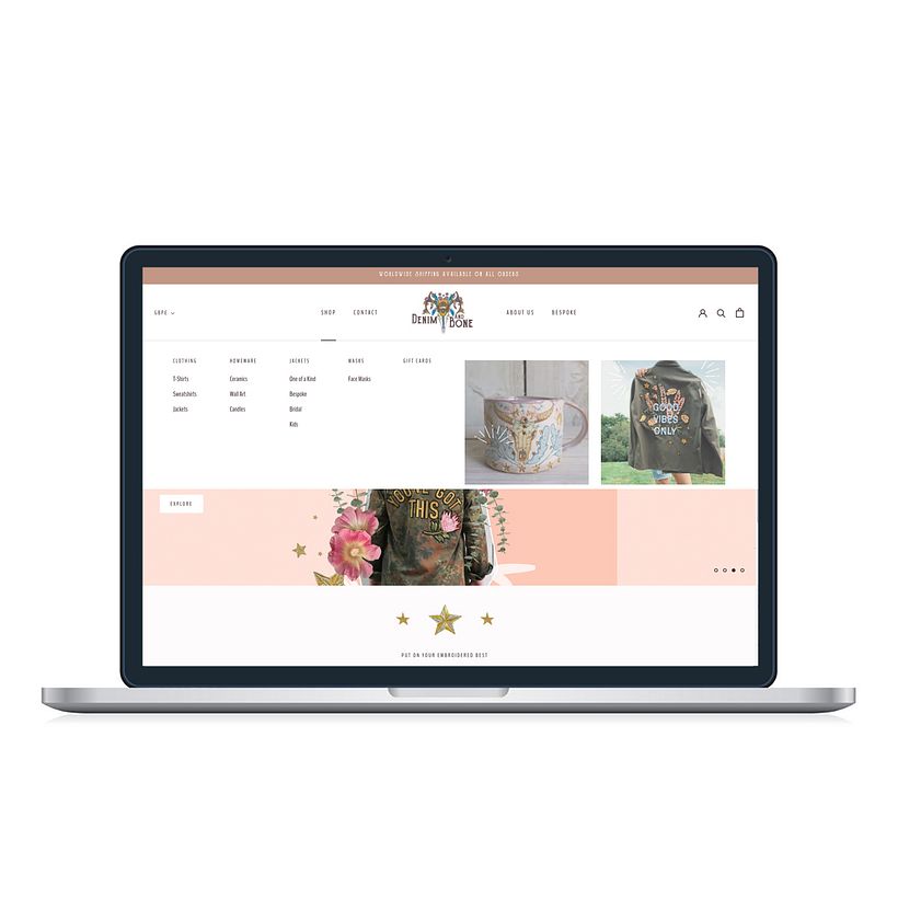 Denim and Bone | Ecommerce Build  1